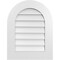 Ekena Millwork Round Top Surface Mount PVC Gable Vent: Non-Functional, w/ 3-1/2"W x 1"P Standard Frame, 20"W x 26"H GVPRT20X2601SN - alternate 1